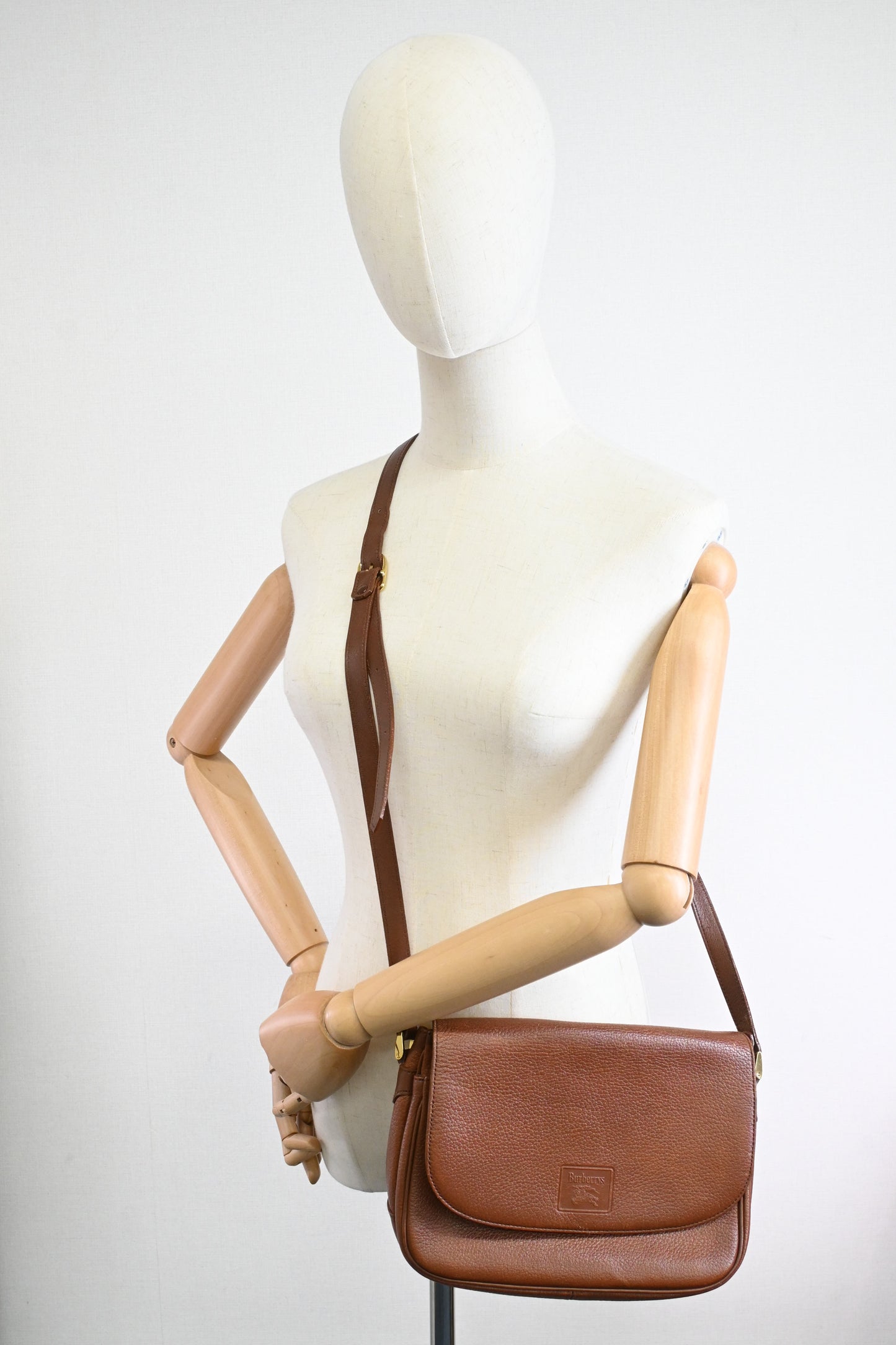 Burberry Crossbody Bag in Brown Leather