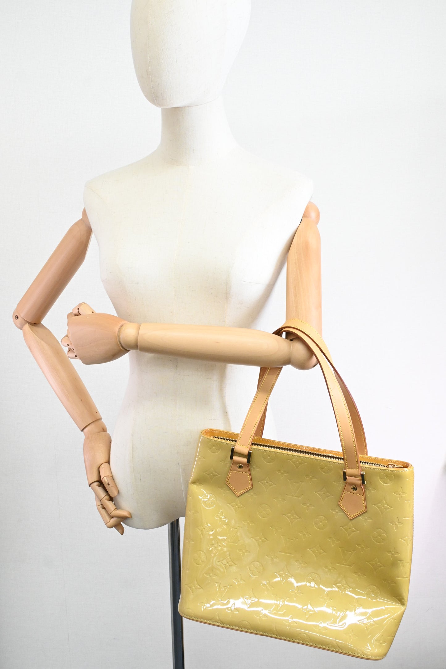 Louis Vuitton Houston in Yellow Vernis Leather