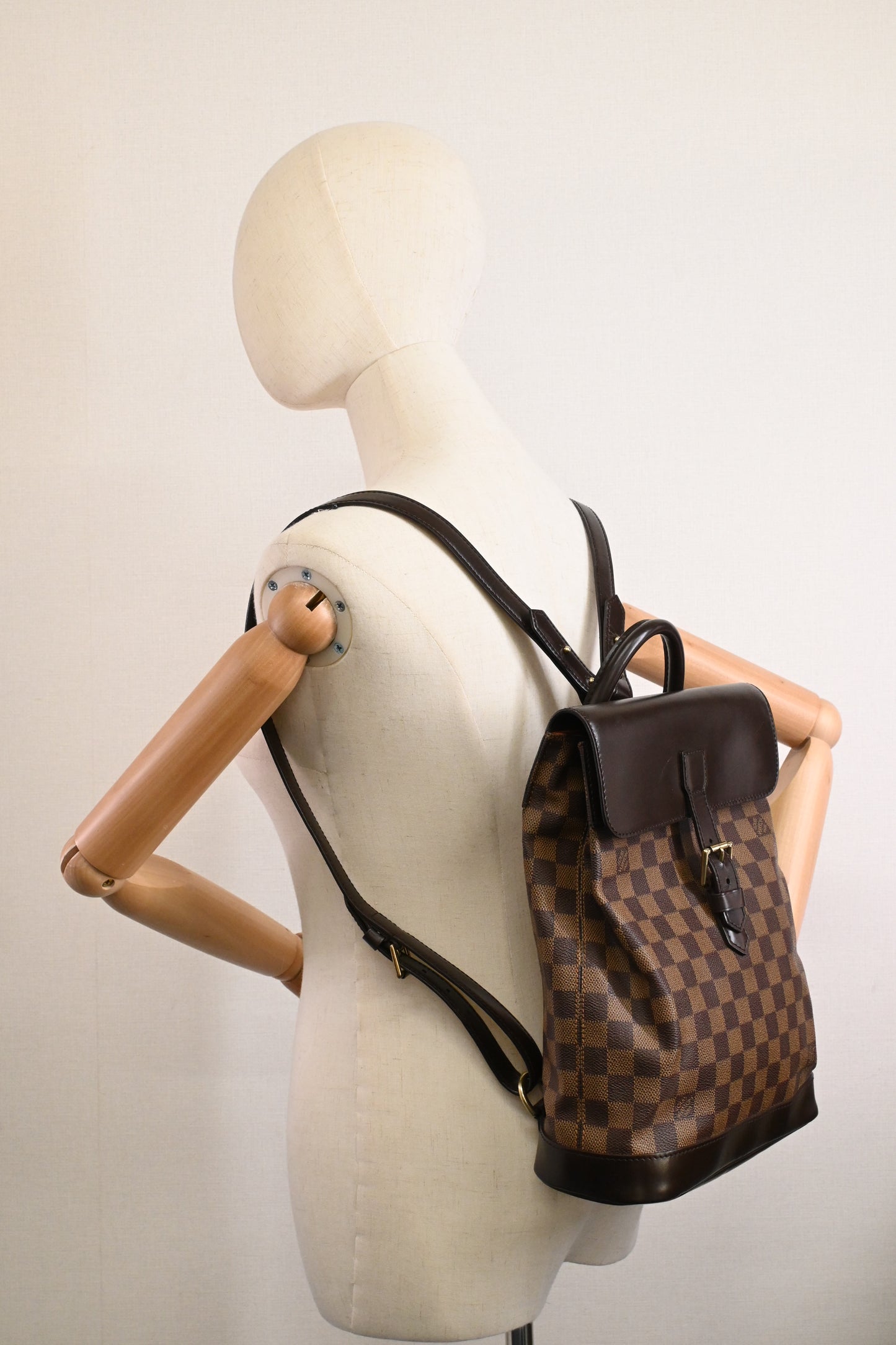 Louis Vuitton Soho Backpack in Damier Ebene Canvas
