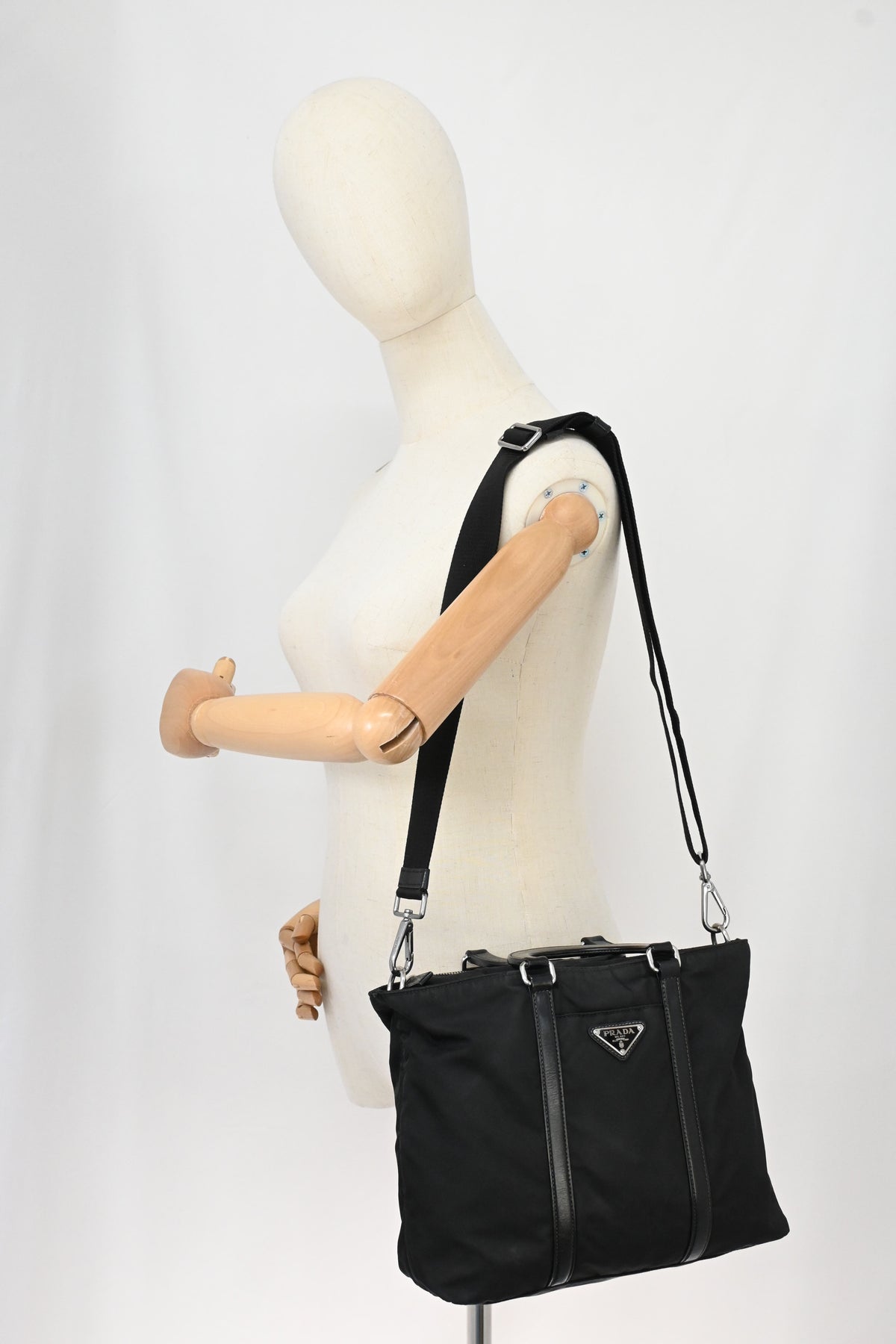 Prada Two Way Bag in Black Nylon