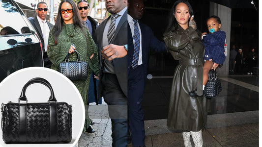 Rihanna holding Bottega Veneta Bags Thumbnail