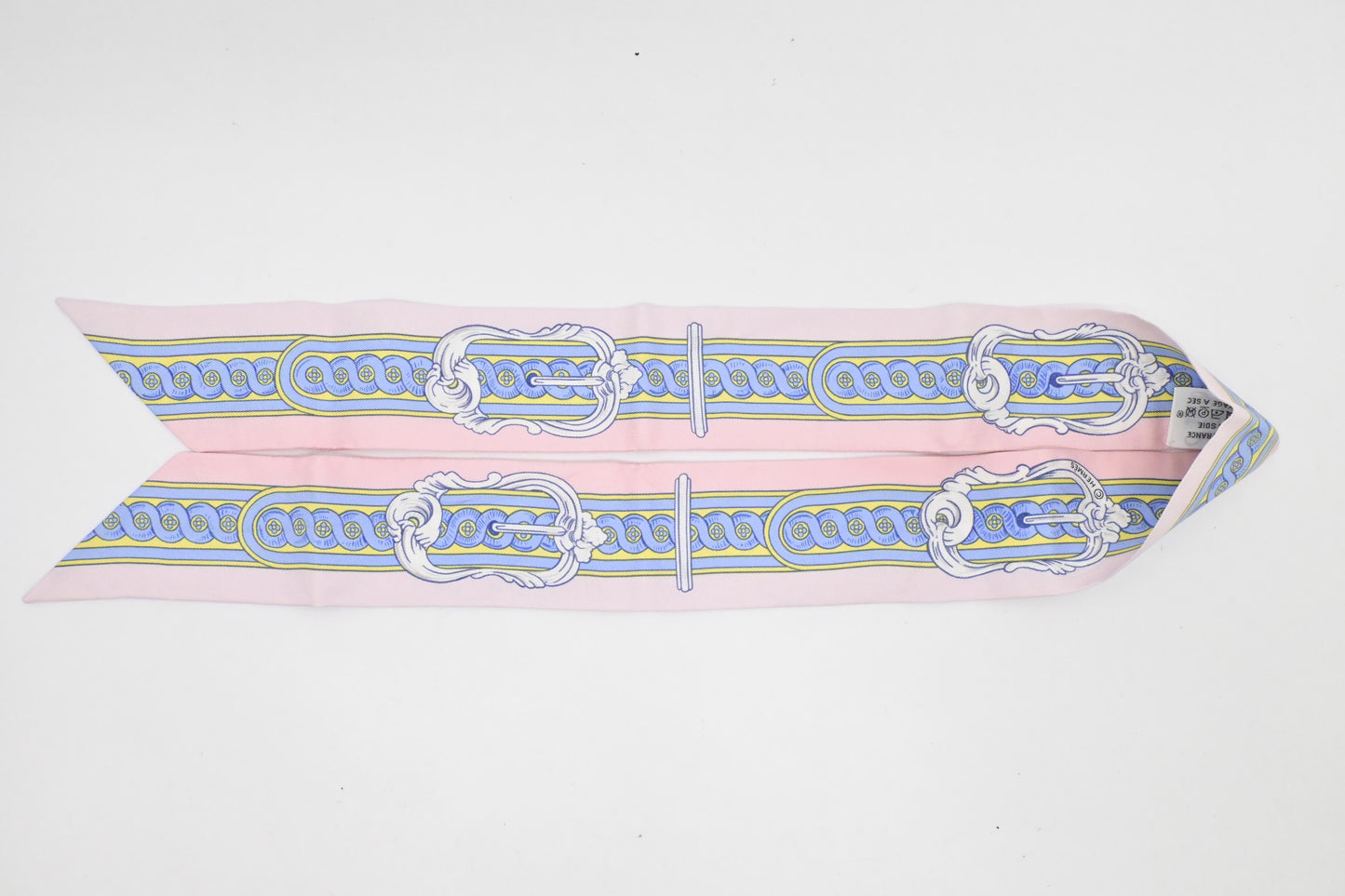 Hermes 'Bride de Cour' Twilly in Pink Silk
