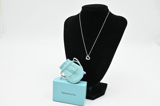 Tiffany & Co. Open Heart Necklace in Sterling Silver