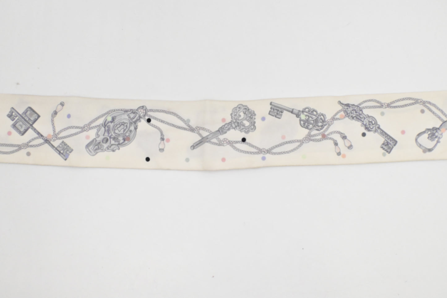 Hermes Twilly in White Silk