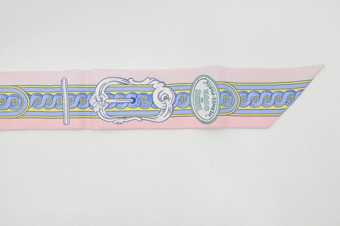 Hermes 'Bride de Cour' Twilly in Pink Silk
