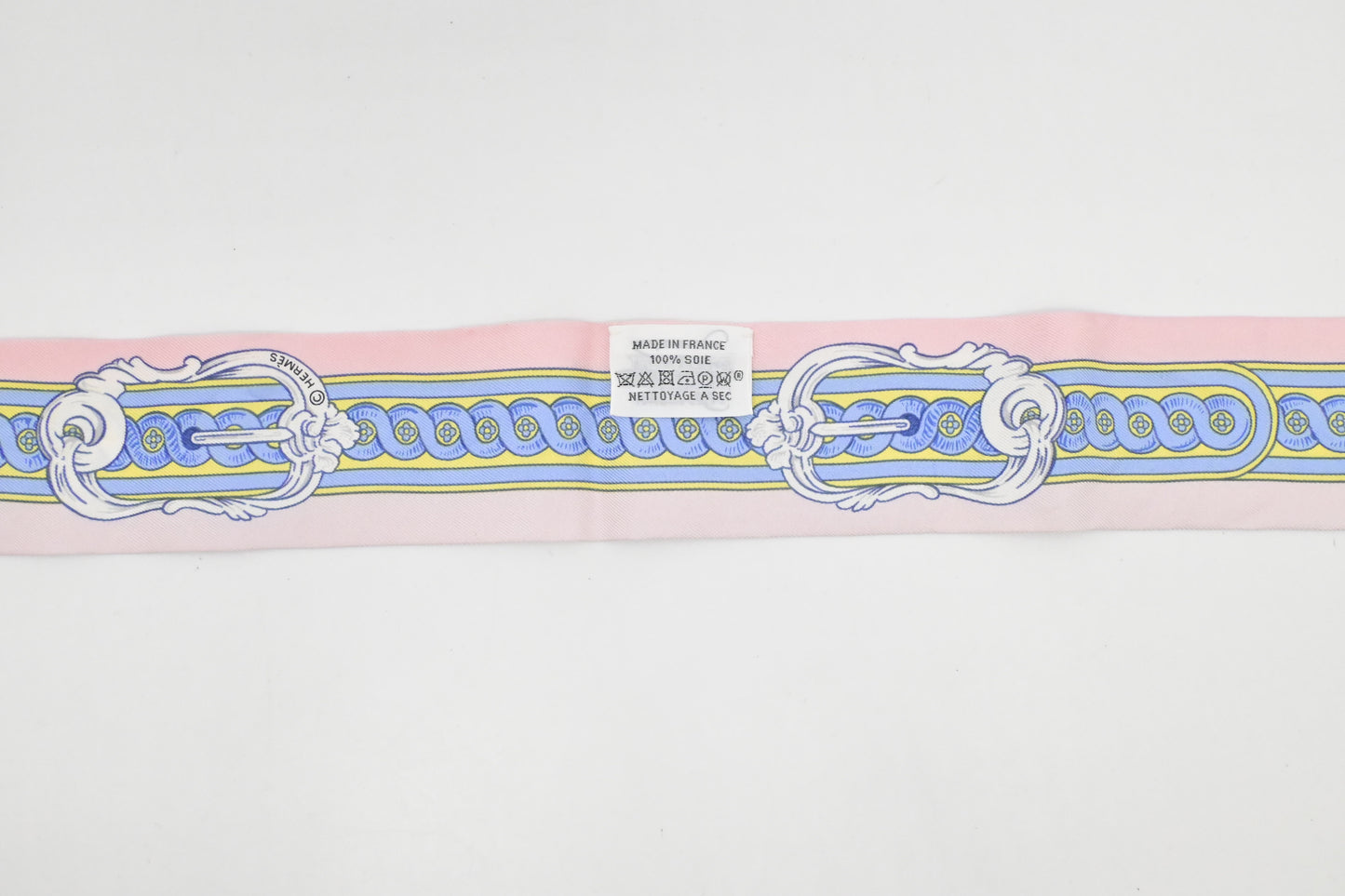 Hermes 'Bride de Cour' Twilly in Pink Silk