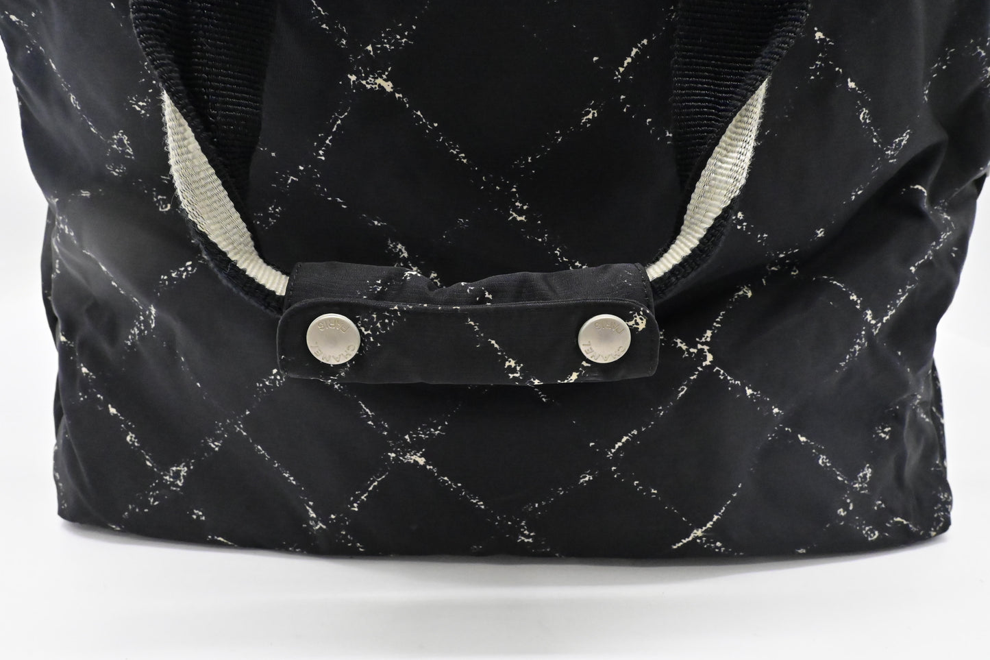 Chanel Travel Line Travel Bag in Black Nylon
