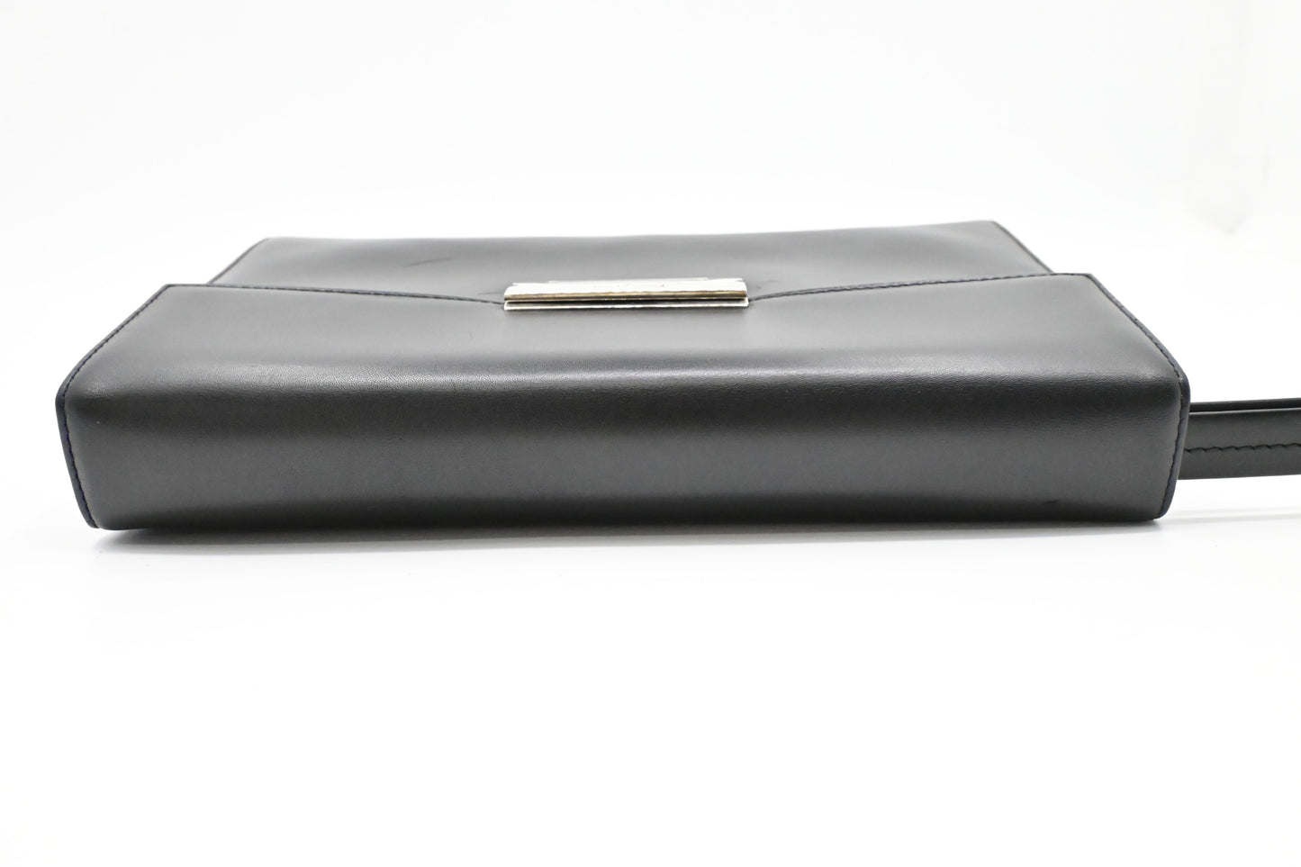 Ferragamo Wristlet in Black Leather