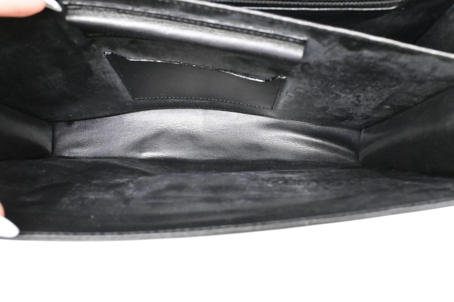 Ferragamo Wristlet in Black Leather