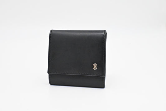 Cartier Coin Case in Black Leather