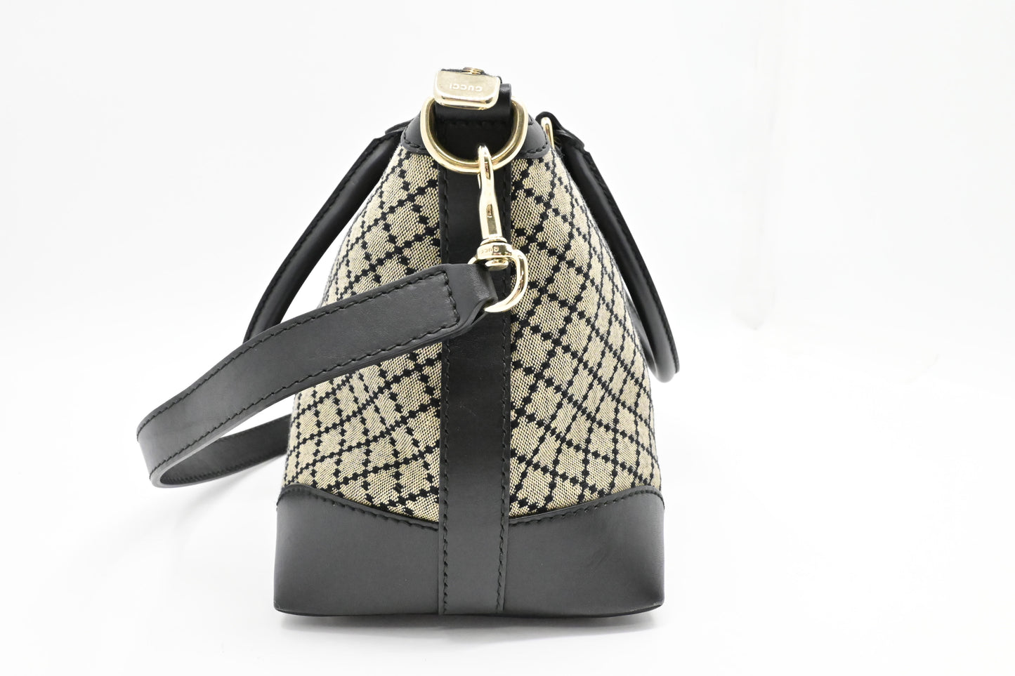 Gucci Boston Bag in Black Diamante Canvas