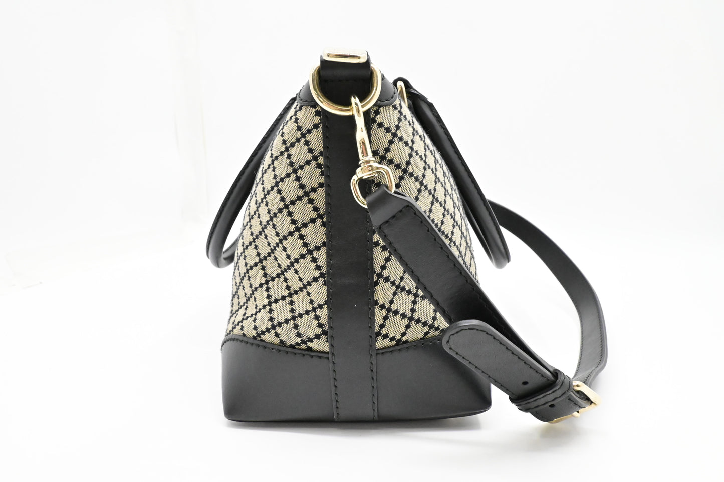 Gucci Boston Bag in Black Diamante Canvas