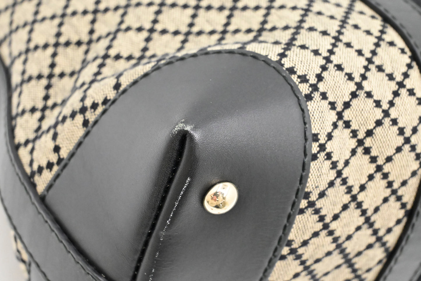 Gucci Boston Bag in Black Diamante Canvas