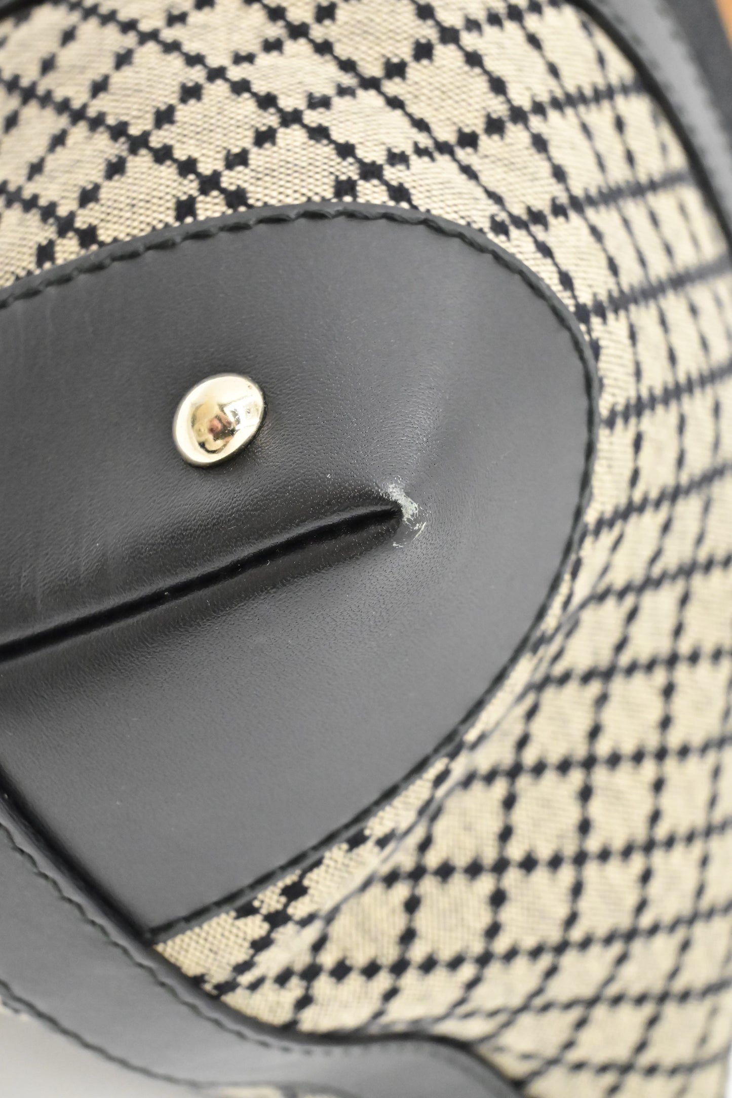 Gucci Boston Bag in Black Diamante Canvas