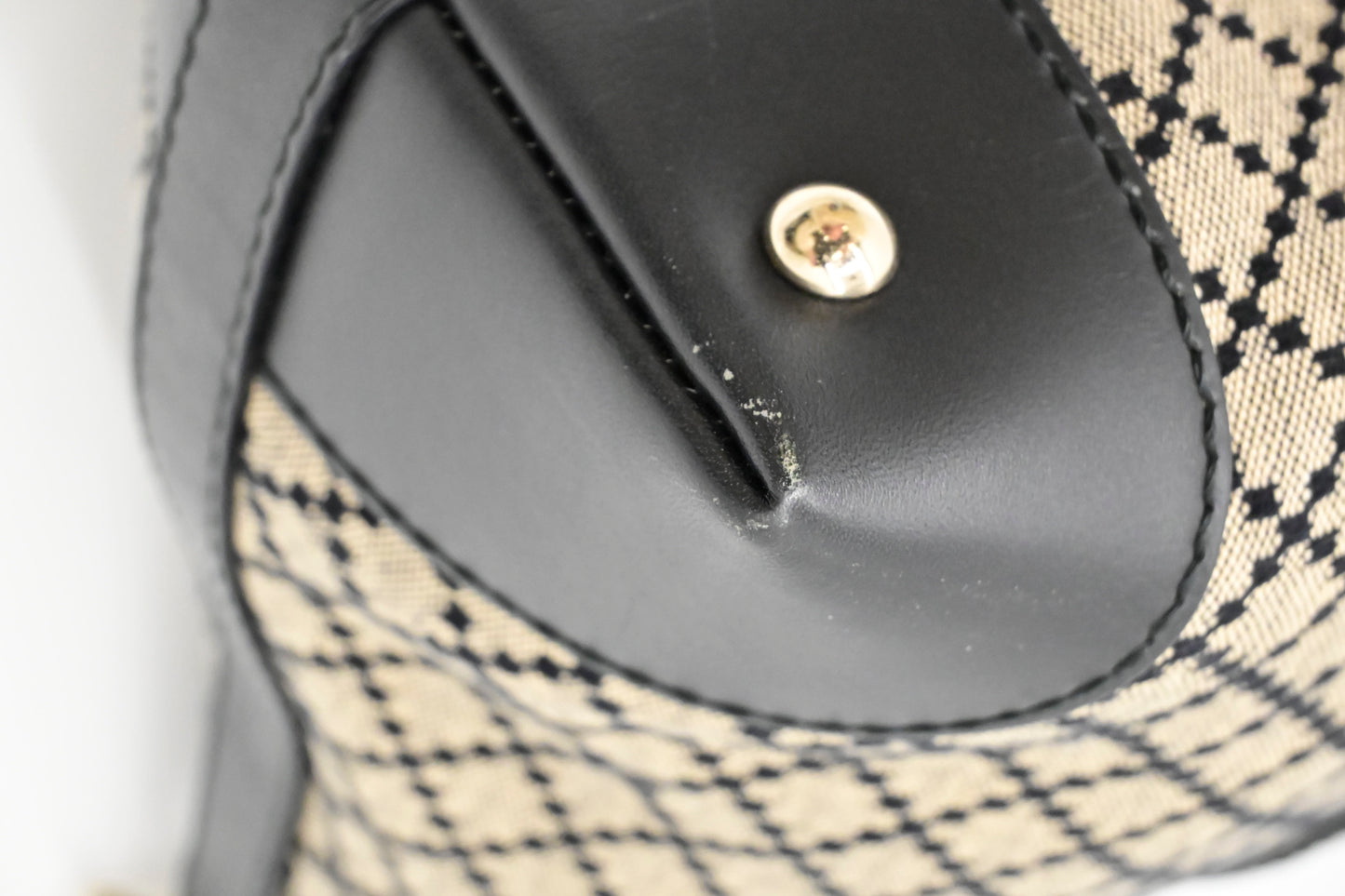 Gucci Boston Bag in Black Diamante Canvas