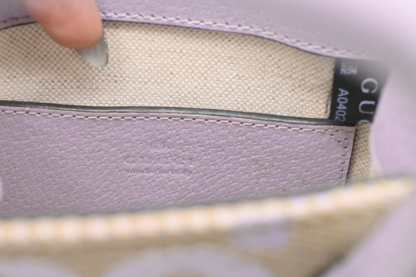 Gucci Mini Jumbo GG Tote in Lavender Leather
