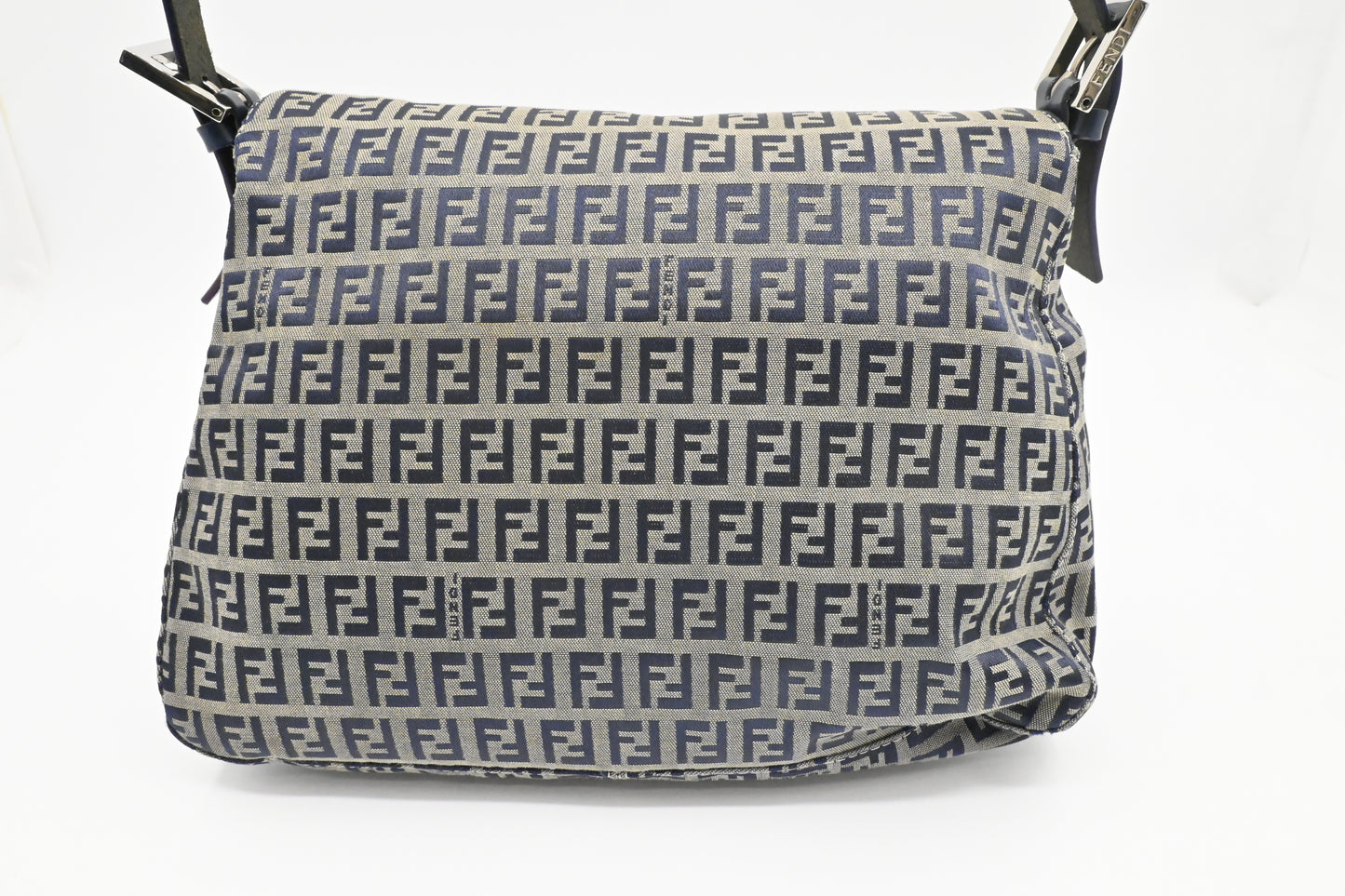 Fendi Mama Baguette in Navy Zucca Canvas