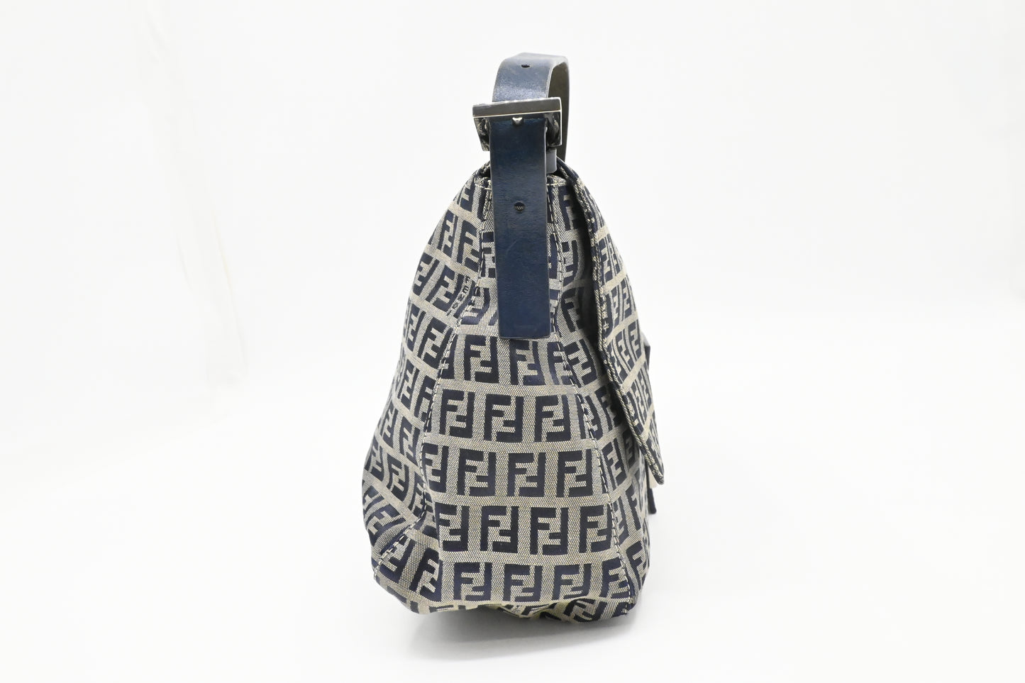 Fendi Mama Baguette in Navy Zucca Canvas
