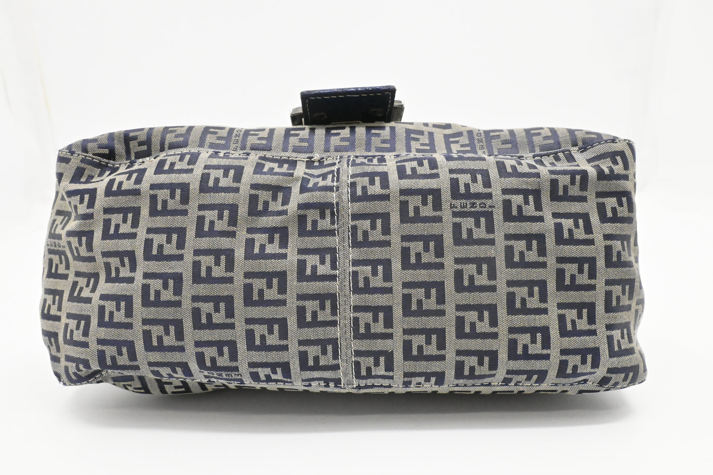Fendi Mama Baguette in Navy Zucca Canvas
