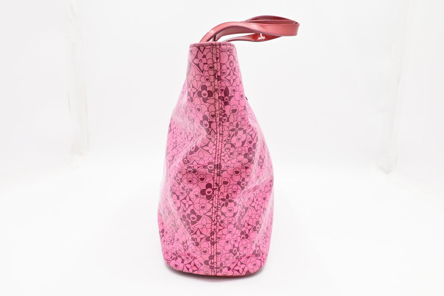 Louis Vuitton x Takashi Murakami Cosmic Blossom Tote in Pink Vinyl