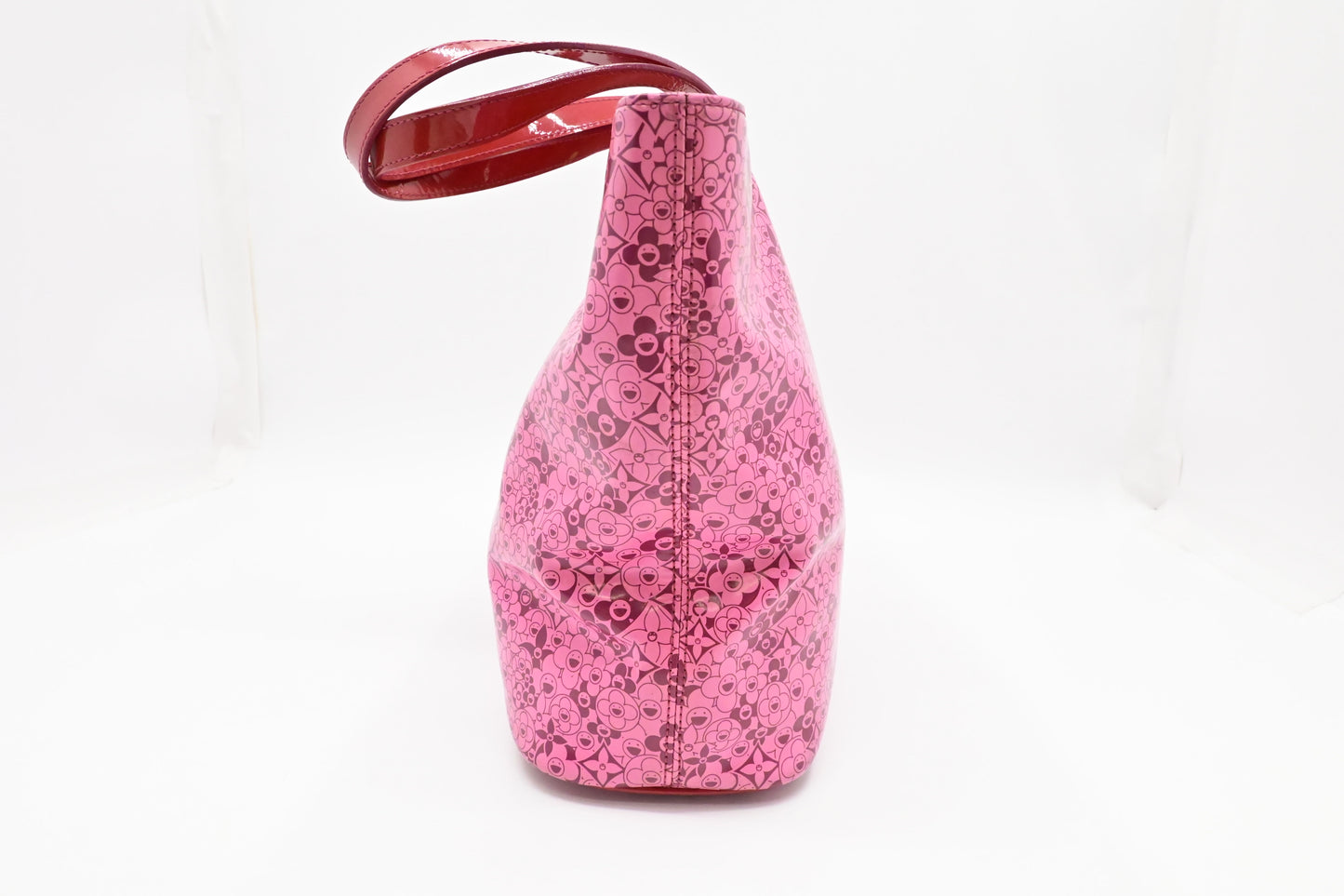 Louis Vuitton x Takashi Murakami Cosmic Blossom Tote in Pink Vinyl