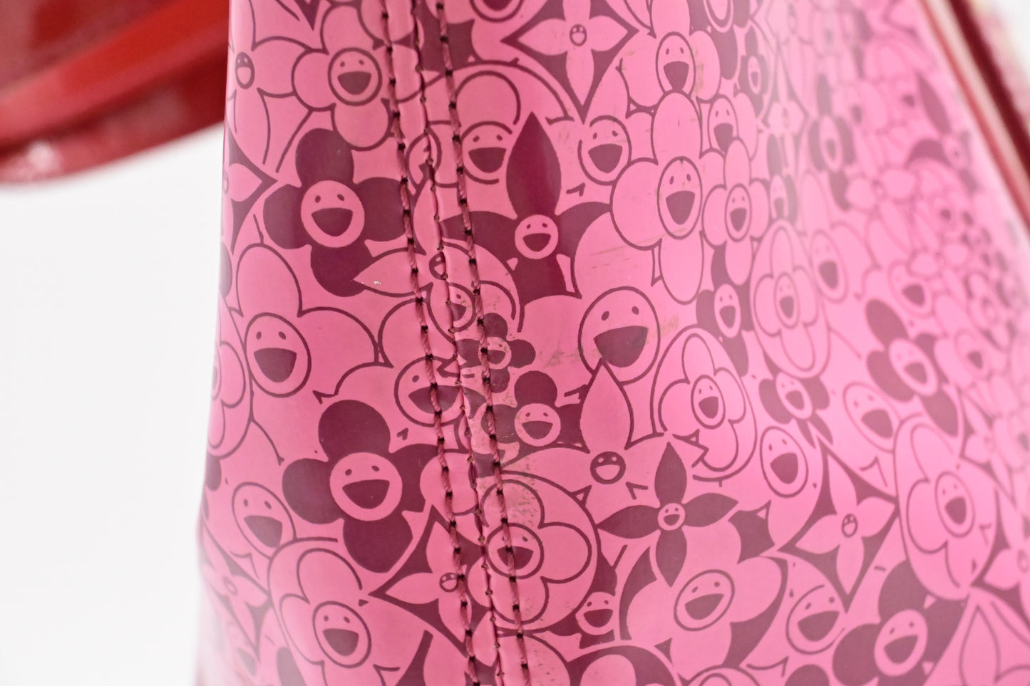 Louis Vuitton x Takashi Murakami Cosmic Blossom Tote in Pink Vinyl