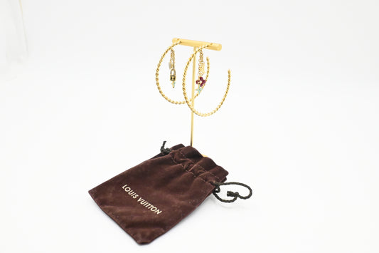 Louis Vuitton Sweet Monogram Hoop Earrings