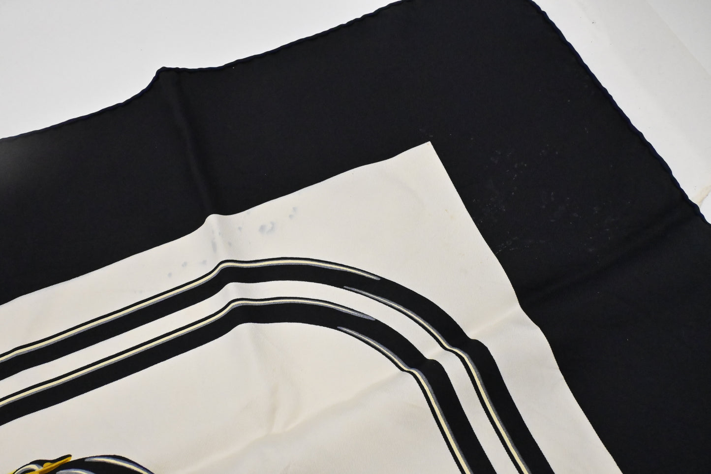 Hermes "Brides de Gala" Carre 90 in Black Silk