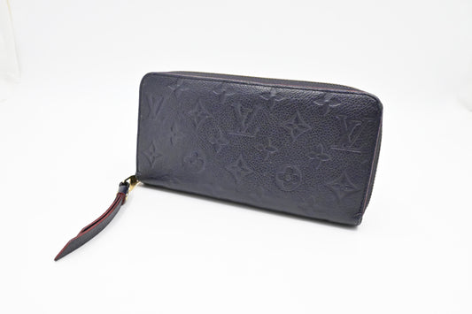 Louis Vuitton Zippy Long Wallet in Marine Rouge Empreinte Leather
