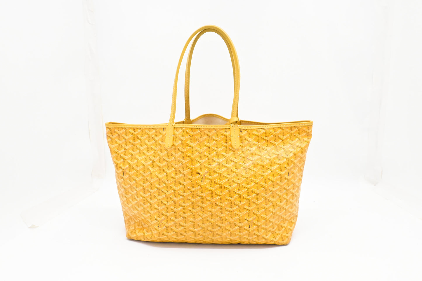 Goyard Saint Louis PM in Yellow Goyardine Canvas