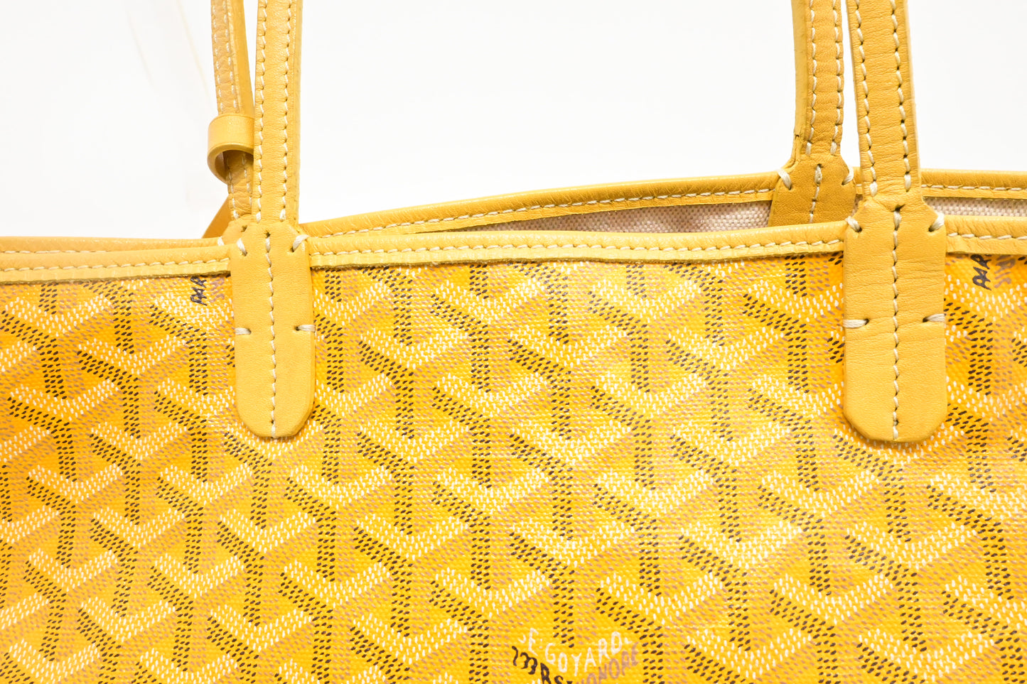 Goyard Saint Louis PM in Yellow Goyardine Canvas