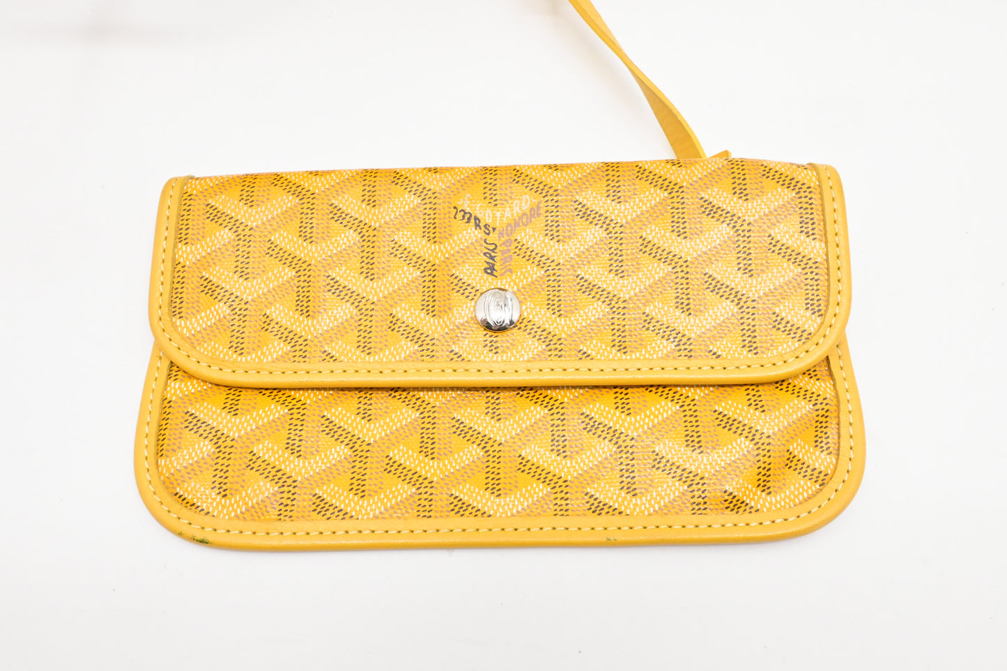 Goyard Saint Louis PM in Yellow Goyardine Canvas
