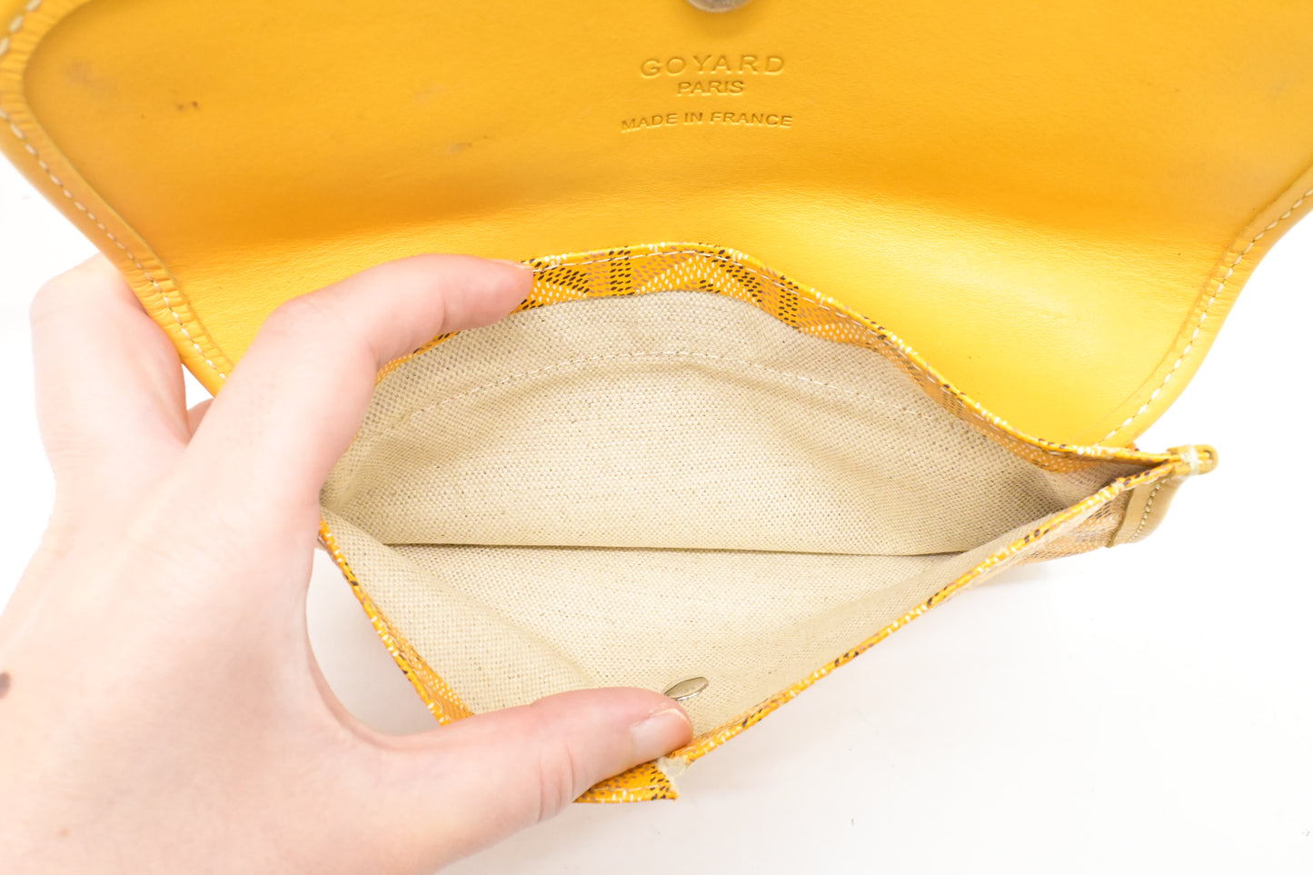 Goyard Saint Louis PM in Yellow Goyardine Canvas