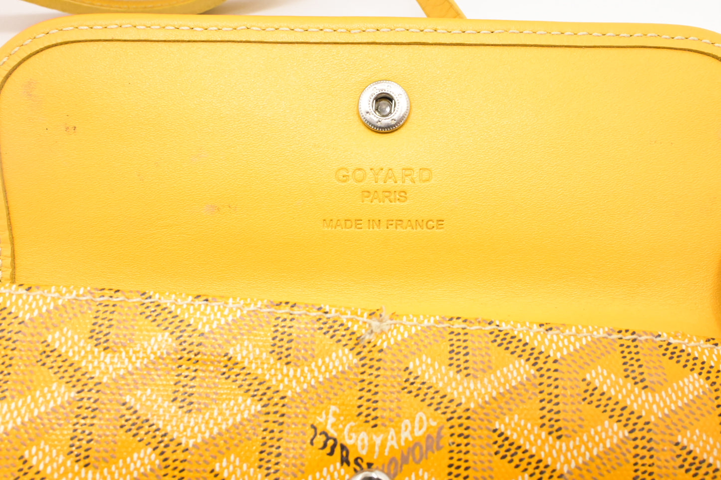 Goyard Saint Louis PM in Yellow Goyardine Canvas