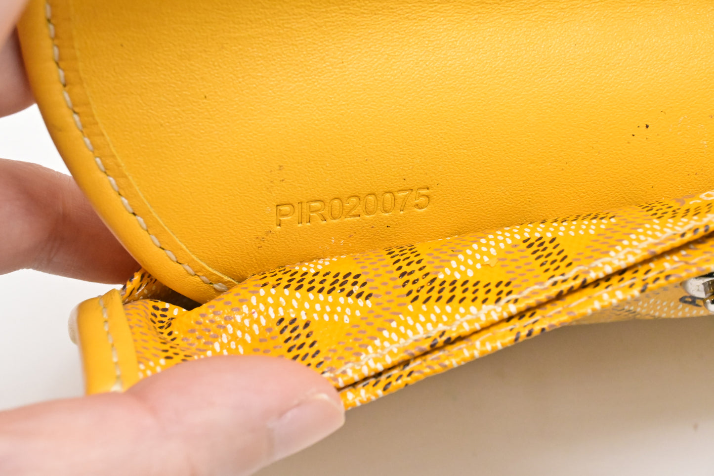 Goyard Saint Louis PM in Yellow Goyardine Canvas