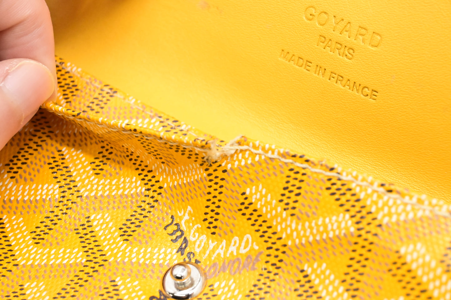 Goyard Saint Louis PM in Yellow Goyardine Canvas