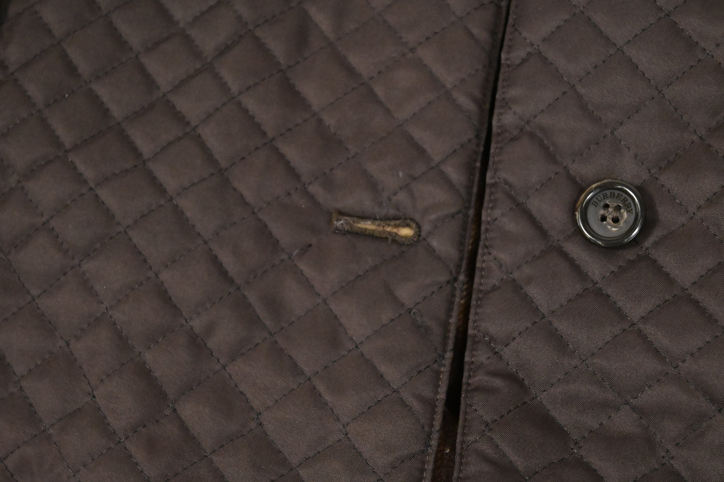 Burberry Jacket in Brown Quilted Nylon