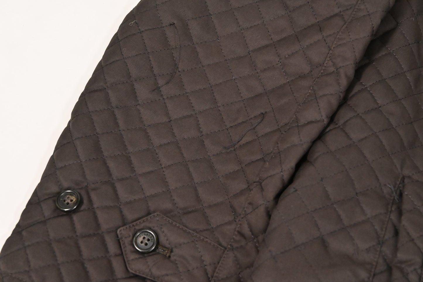 Burberry Jacket in Brown Quilted Nylon