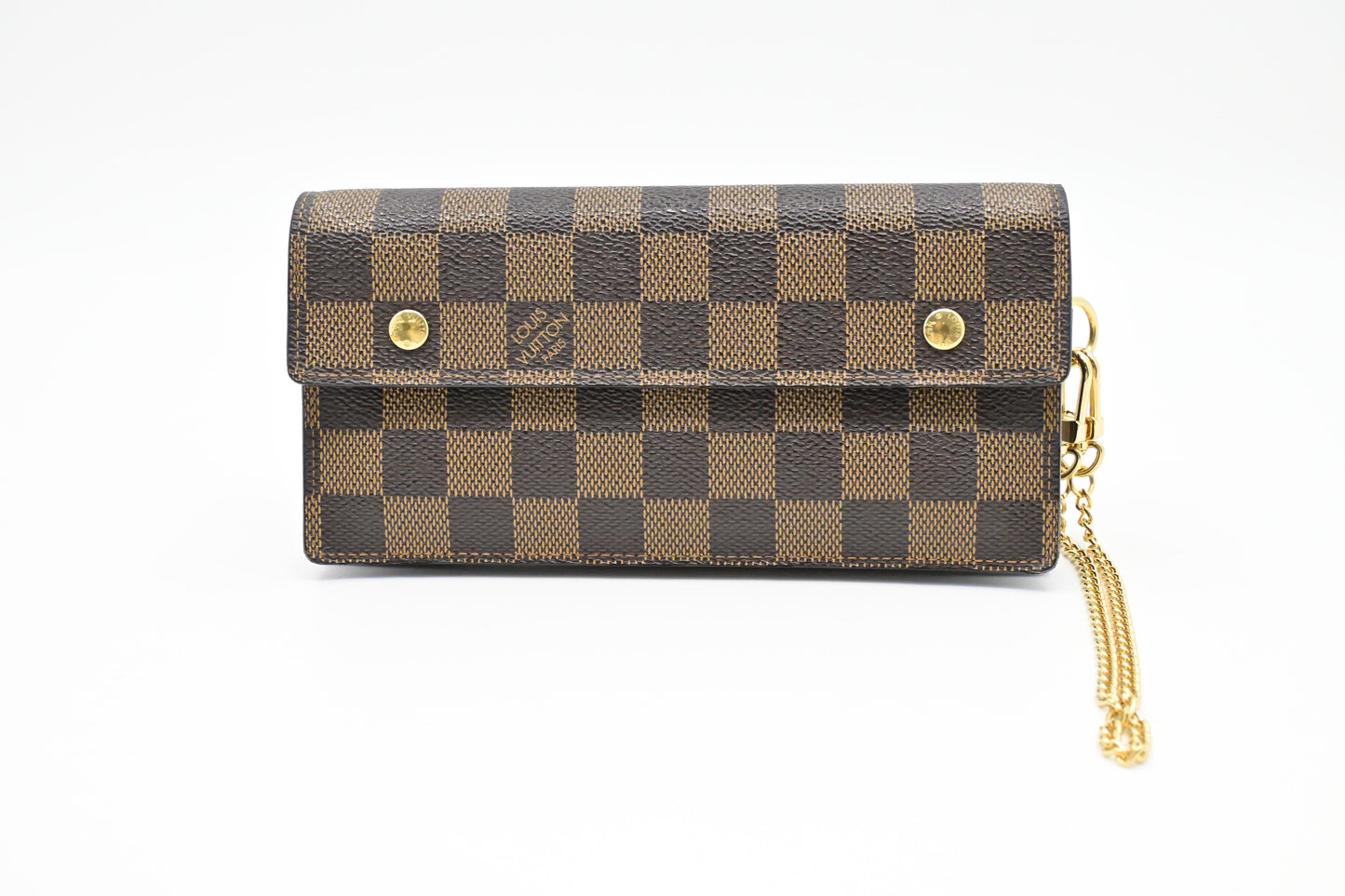 Louis Vuitton Accordion Wallet in Damier Ebene Canvas