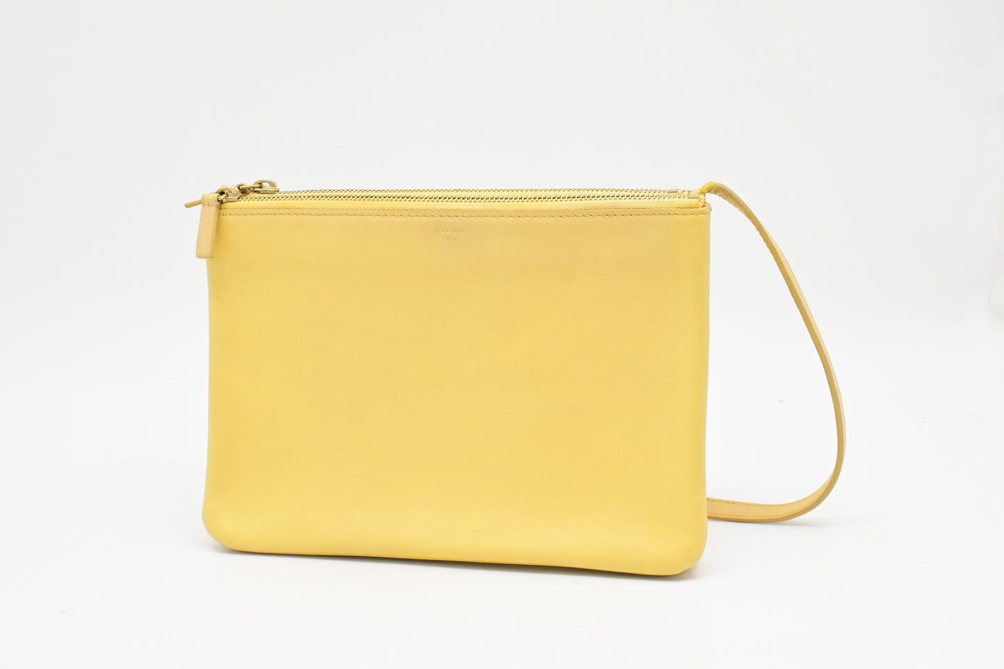 Celine Crossbody in Pale Yellow Leather