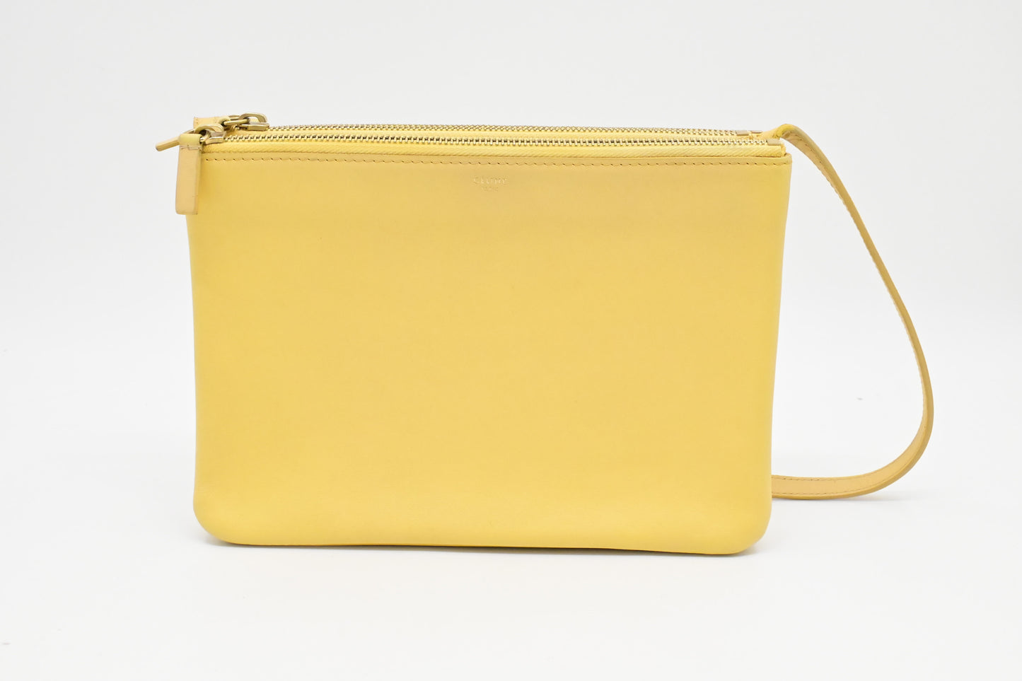 Celine Crossbody in Pale Yellow Leather