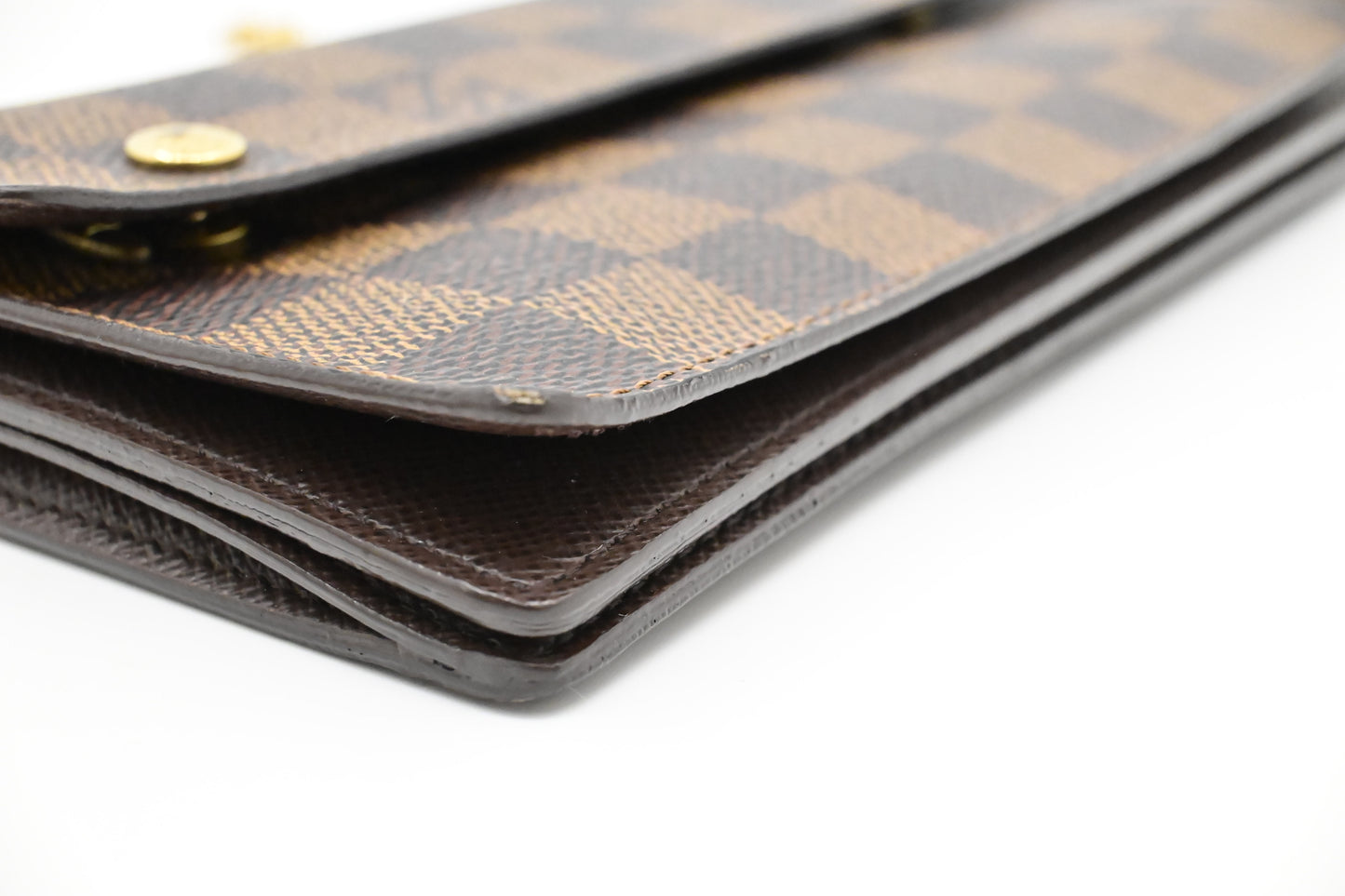 Louis Vuitton Accordion Wallet in Damier Ebene Canvas