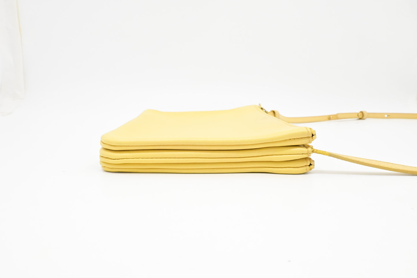 Celine Crossbody in Pale Yellow Leather