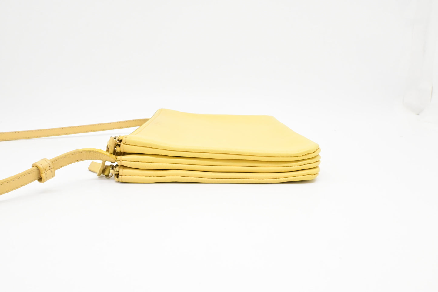 Celine Crossbody in Pale Yellow Leather