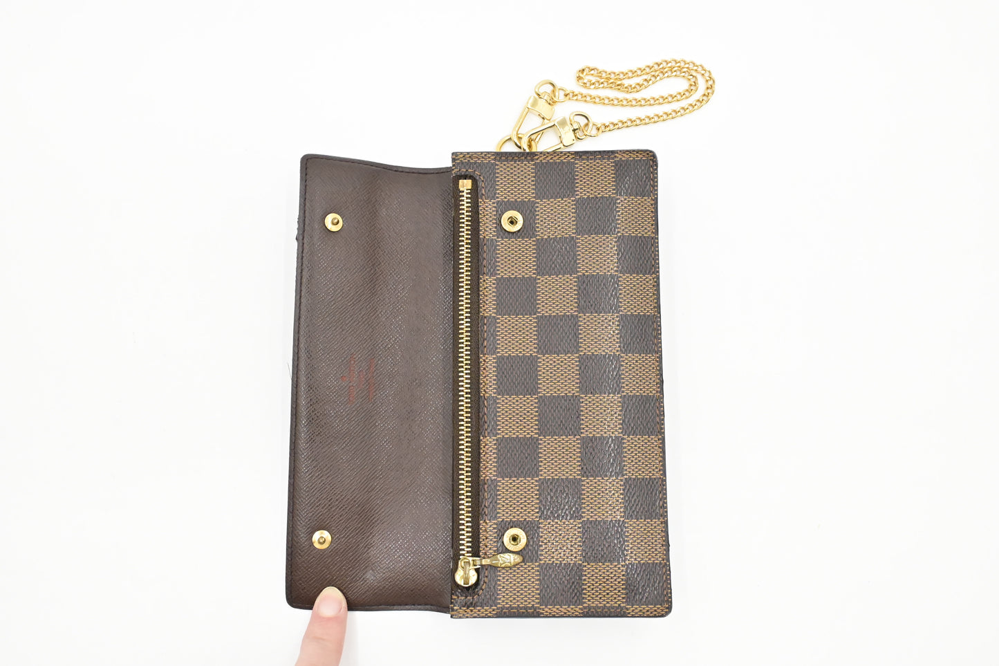 Louis Vuitton Accordion Wallet in Damier Ebene Canvas