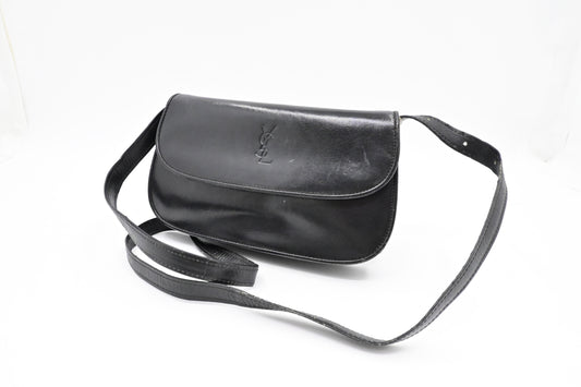 YSL Saint Laurent Crossbody Bag in Black Leather