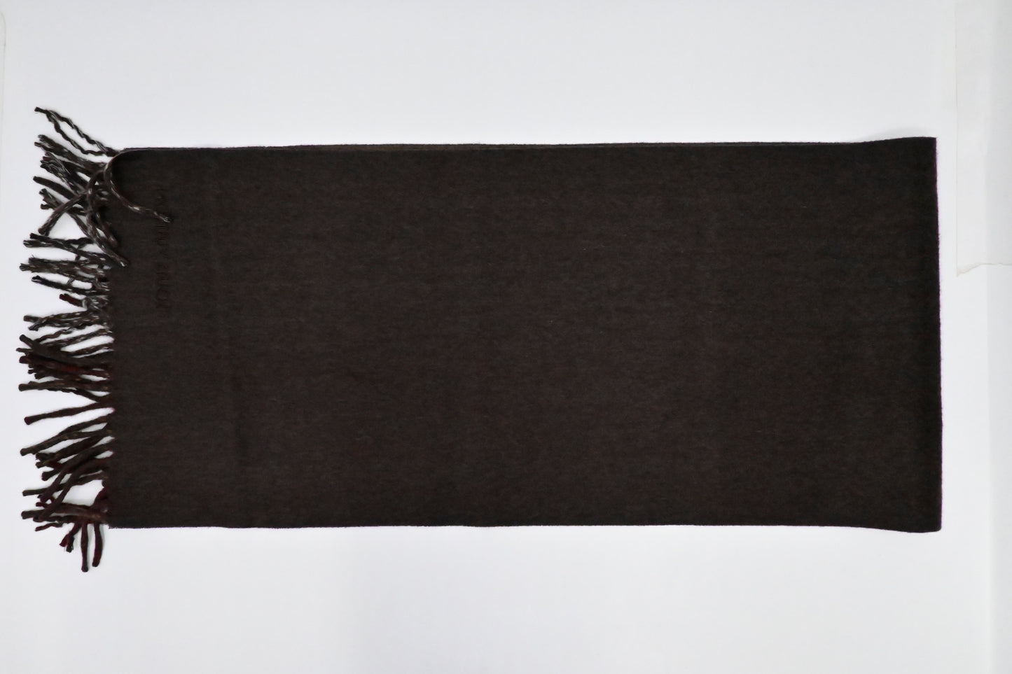 Louis Vuitton Scarf in Red and Brown Cashmere and Wool