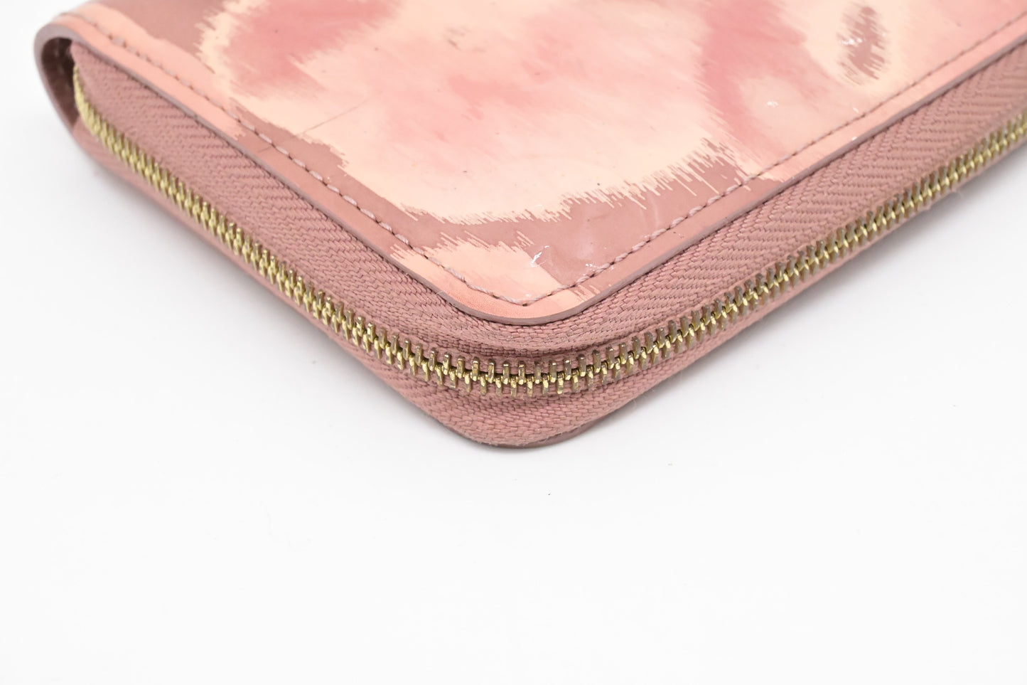 Louis Vuitton Compact Zippy Wallet in Ikat Bloom Pink Vernis Leather