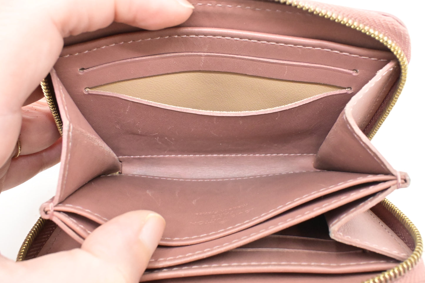 Louis Vuitton Compact Zippy Wallet in Ikat Bloom Pink Vernis Leather
