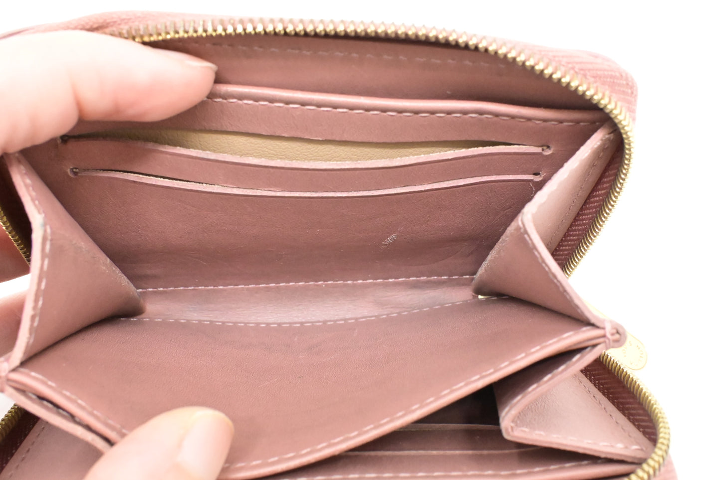 Louis Vuitton Compact Zippy Wallet in Ikat Bloom Pink Vernis Leather